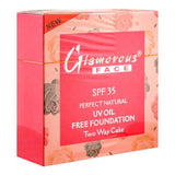 Glamorous Face Two Way Cake Face Powder 01, GF6903, 6g, Compact Powder, Glamorous Face, Chase Value