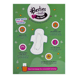 Butterfly Besties For Teens Ultra-Thin Sanitary Napkins, Long, Suitable For Teenage, 8-Pack, Sanitory Napkins, Butterfly, Chase Value