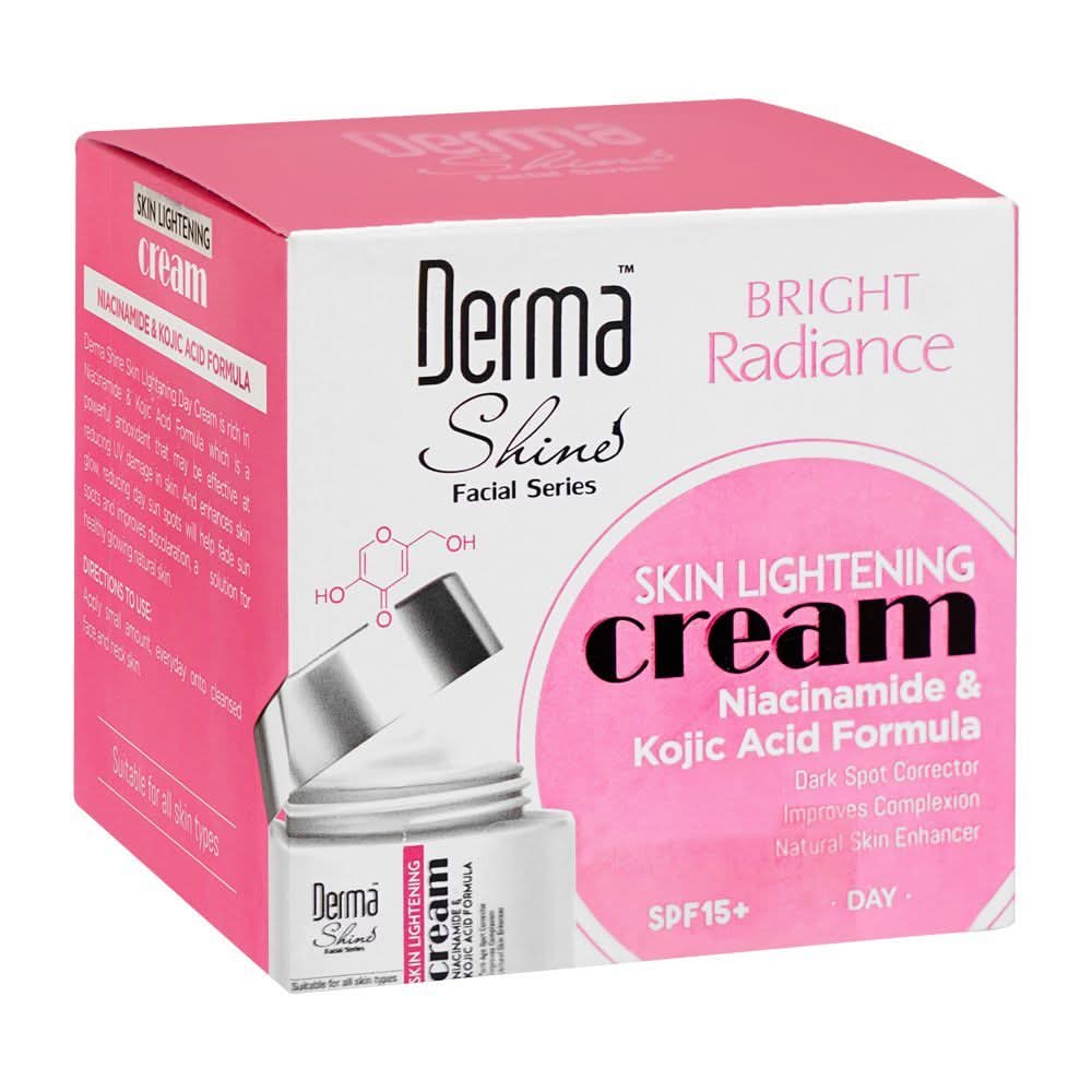 Derma Shine Bright Radiance Skin Lightening Spf15+ Day Cream, 50g, Creams & Lotions, Derma Shine, Chase Value