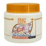 Silky Cool Garlic Hot Oil Cream Hair Conditioning, 500ml, Hair Treatments, Silky Cool, Chase Value