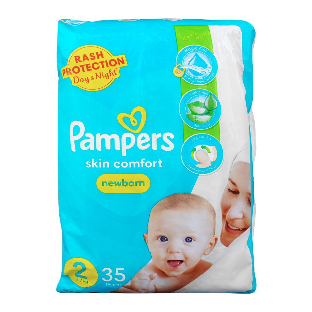 Pampers 02 Diaper (NewBorn) 3-7Kg – 35pcs, Diapers & Wipes, Pampers, Chase Value