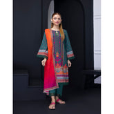 Salina Weaving Dobby By Regalia Lawn Printed Unstitched 3Pcs Suit V-2 - 13, Women, 3Pcs Shalwar Suit, Regalia Textiles, Chase Value