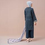 Eminent Printed Digital Lawn With Chiffon Dupatta Unstitched 3Pcs Suit - ES24LP3P14, Women, 3Pcs Shalwar Suit, Eminent, Chase Value