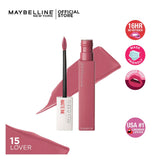 Maybelline New York Superstay Matte Ink Lipstick, 15 Lover, Lip Gloss And Balm, Maybelline, Chase Value