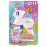 Bubble Gun with 2 Bottles – Automatic Bubble Blaster Toy - Pink & White, Weapon Toys, Chase Value, Chase Value
