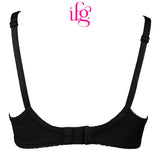 IFG Poppy Bra Blossom 005 - Black, Women Bras, IFG, Chase Value