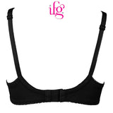 IFG Poppy Bra Blossom 005 - Black, Women Bras, IFG, Chase Value