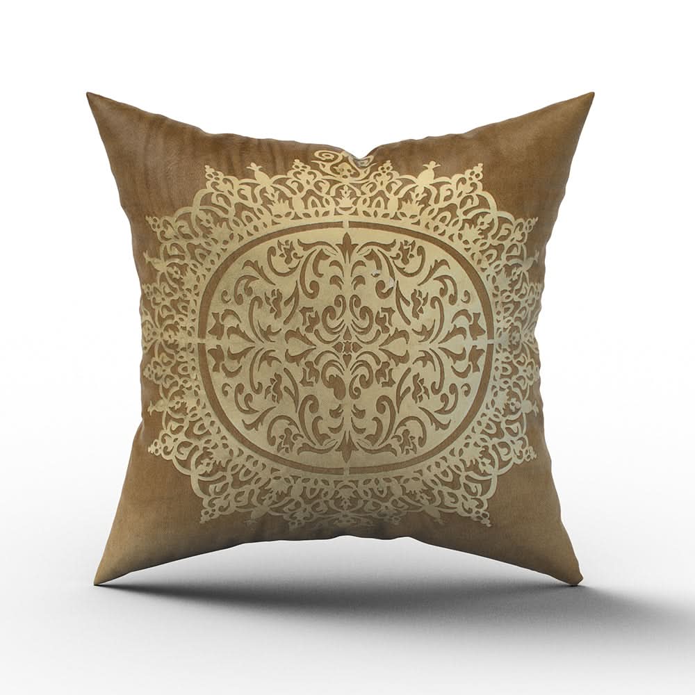 Velvet Stripes Cushion - Brown, Cushions & Pillows, Chase Value, Chase Value