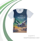Valuable Boys Half Sleeves Azadi T-Shirt - Green, Boys T-Shirts, Valuable, Chase Value