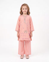 Eminent Girls' Essentials Embroidered Dyed 2pc Suit