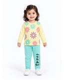Valuables Girls Printed Full Sleeves Suit