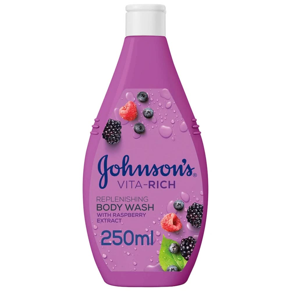 Johnson’S Body Wash Vitarich Replenishing Raspberry Extract 250ml, Baby Care, Johnson's, Chase Value