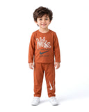 Valuables Boys Printed Full Sleeves Suit
