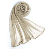 Women's Crinkle Plain Scarves - Multi Color, Women Shawls & Scarves, Chase Value, Chase Value