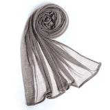 Women's Crinkle Plain Scarves - Multi Color, Women Shawls & Scarves, Chase Value, Chase Value