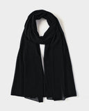 Women's Chiffon Plain Dupatta - Black, Women Dupatta, Chase Value, Chase Value