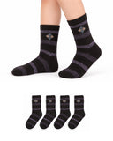 Valuables Boys Printed Lycra Socks - 4 Pc