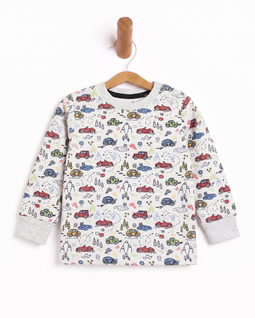 Eminent Newborn Boys Full Sleeves Sweatshirt - Oatmeal, Newborn Boys Hoodies & Sweatshirts, Eminent, Chase Value