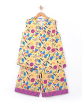 Eminent Newborn Girls' Ethnic Fusion Printed 2 Pc Suit