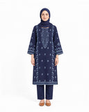 Women's Khaddar Embroidered Suit - 2 Pc