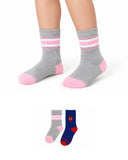 Valuables Girls Printed Lycra Socks - 2 Pc