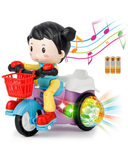 Battery Operated Stunt Tricycle With Light And Music