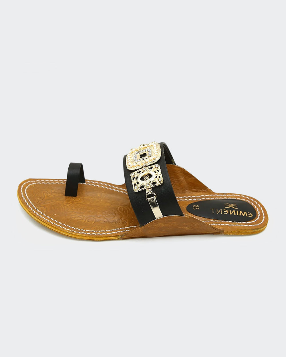 Eminent Women's Leather Kolhapuri, Women Slippers, Eminent, Chase Value