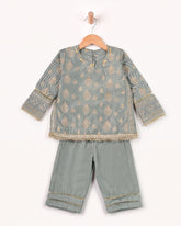 Eminent Newborn Girls' Signature Embroidered 2 Pc Suit