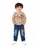 Valuables Boys Printed Full Sleeves Suit