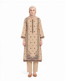 Women's Khaddar Embroidered Suit - 2 Pc