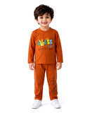 Valuables Boys Printed Full Sleeves Suit