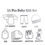 Newborn Gift Box Pack of 11 - Sky Blue, Kids Gift Set, Chase Value, Chase Value