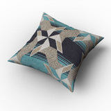 Jacquard Cushion - Sea Green, Cushions & Pillows, Chase Value, Chase Value