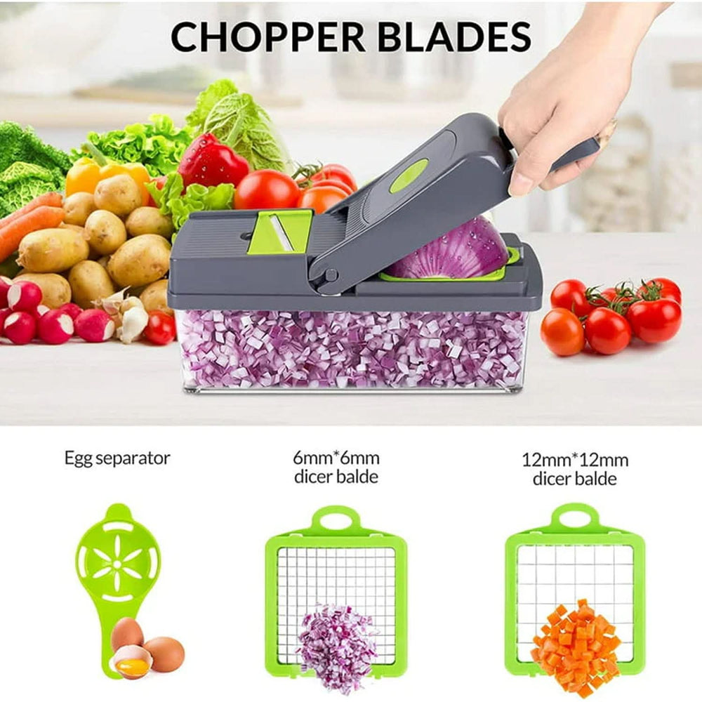 Veggie Slicer Multifunctional - Grey, Kitchen Tools & Accessories, Chase Value, Chase Value