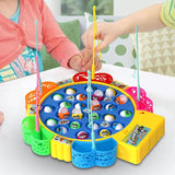 Battery Operated Fishing Game With Music 15 Pcs - Multi Color, Non-Remote Control, Chase Value, Chase Value