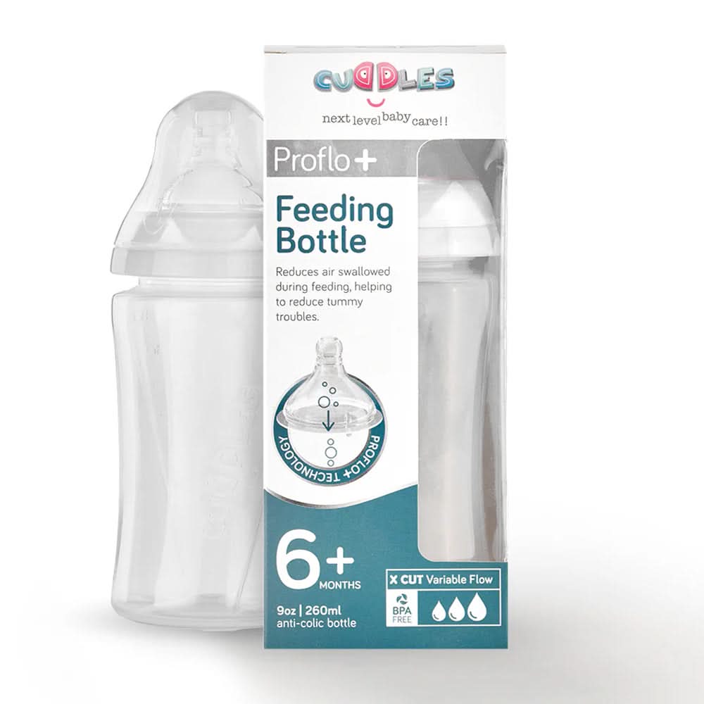Cuddles Essential Feeder Bottle 260ml - White, Feeding Supplies, Cuddles, Chase Value