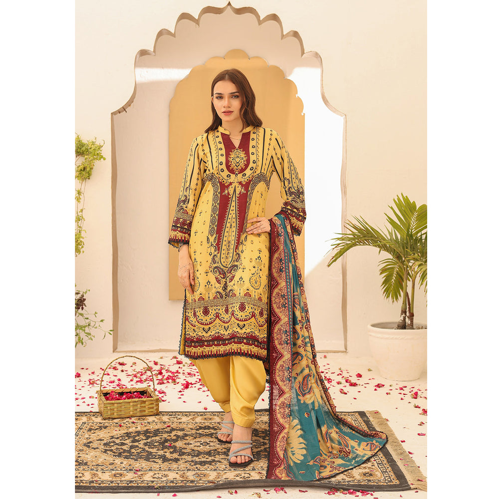Laiba By SN Cloth Printed Unstitched 3 Pcs Suit - 1, Women, 3Pcs Shalwar Suit, Chase Value, Chase Value