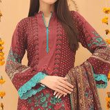 Laiba By SN Cloth Printed Unstitched 3 Pcs Suit - 6, Women, 3Pcs Shalwar Suit, Chase Value, Chase Value