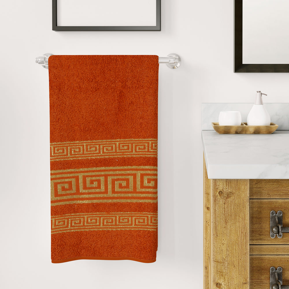 Bath Towel Greek Border, Bath Towels, Chase Value, Chase Value