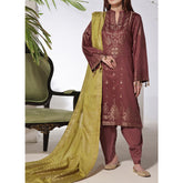 VS-JACQAURD Cambric Printed Unstitched 3pcs Suit - 2302-B, Women, 3Pcs Shalwar Suit, VS Textile, Chase Value