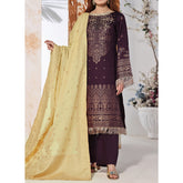 VS-JACQAURD Cambric Printed Unstitched 3pcs Suit - 2304-B, Women, 3Pcs Shalwar Suit, VS Textile, Chase Value