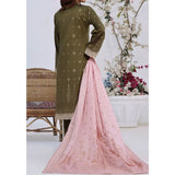 VS-JACQAURD Cambric Printed Unstitched 3pcs Suit - 2305-B, Women, 3Pcs Shalwar Suit, VS Textile, Chase Value