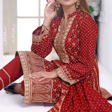 VS Daman Cambric Printed Unstitched 3Pcs Suit V-1, Women, 3Pcs Shalwar Suit, VS Textiles, Chase Value
