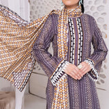 VS Daman Cambric Printed Unstitched 3Pcs Suit V-1, Women, 3Pcs Shalwar Suit, VS Textiles, Chase Value
