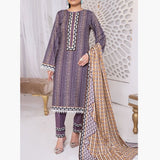 VS Daman Cambric Printed Unstitched 3Pcs Suit V-1, Women, 3Pcs Shalwar Suit, VS Textiles, Chase Value