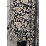 VS-ANMOL Cottel Printed Emboridered Unstitched 3pcs Suit With Emboridered Dupatta - 258, Women, 3Pcs Shalwar Suit, VS Textile, Chase Value