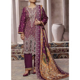 VS-ANMOL Cottel Printed Emboridered Unstitched 3pcs Suit With Emboridered Dupatta - 255, Women, 3Pcs Shalwar Suit, VS Textile, Chase Value