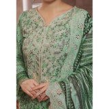 VS-ANMOL Cottle Printed Embroidered Unstitched 3pcs Suit With Embroidered Dupatta - 252, Women, 3Pcs Shalwar Suit, VS Textile, Chase Value