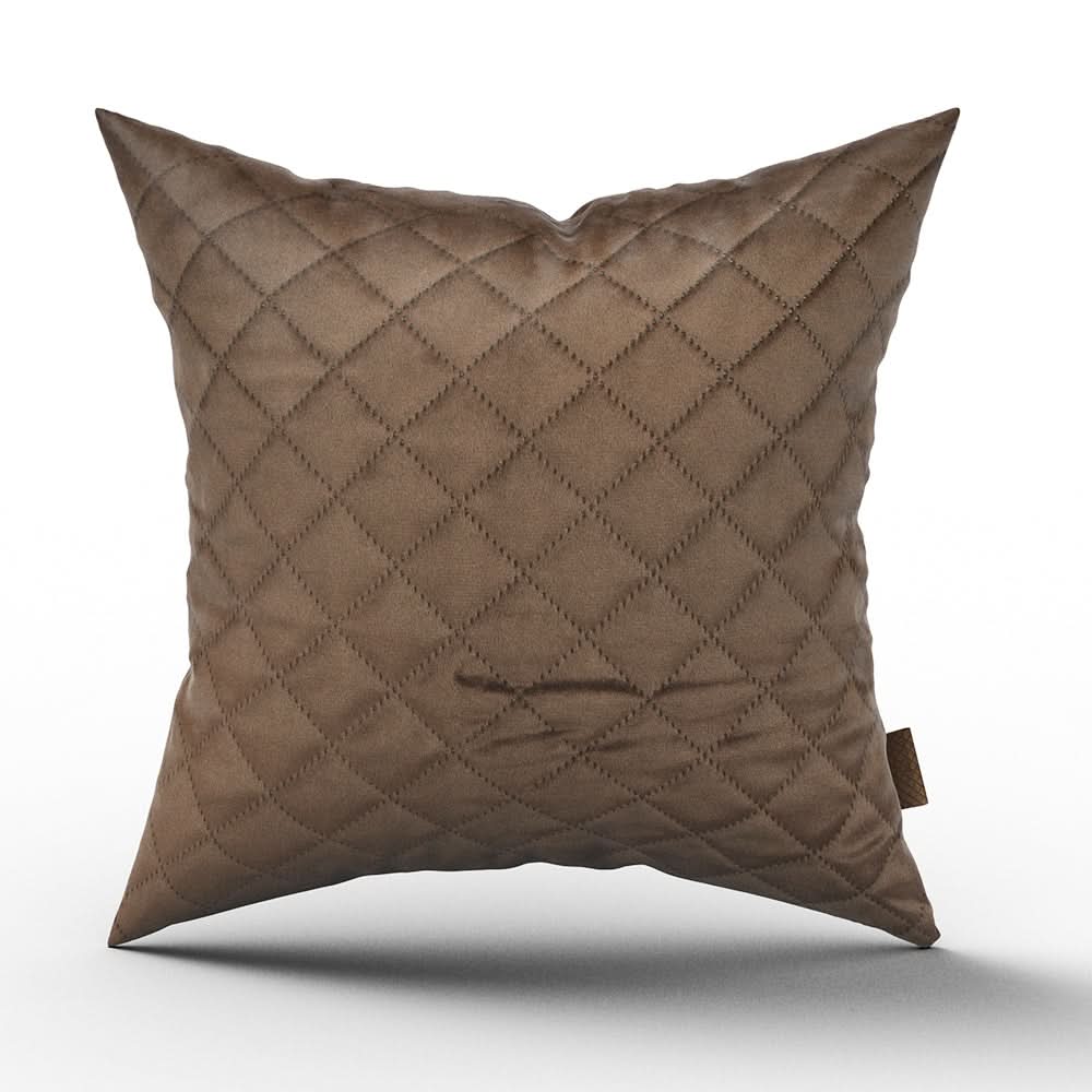 Velvet Cushion 2pcs Set - Brown, Cushion Cover, Chase Value, Chase Value