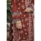 VS-ANMOL Cottel Printed Emboridered Unstitched 3pcs Suit With Emboridered Dupatta - 254, Women, 3Pcs Shalwar Suit, VS Textile, Chase Value